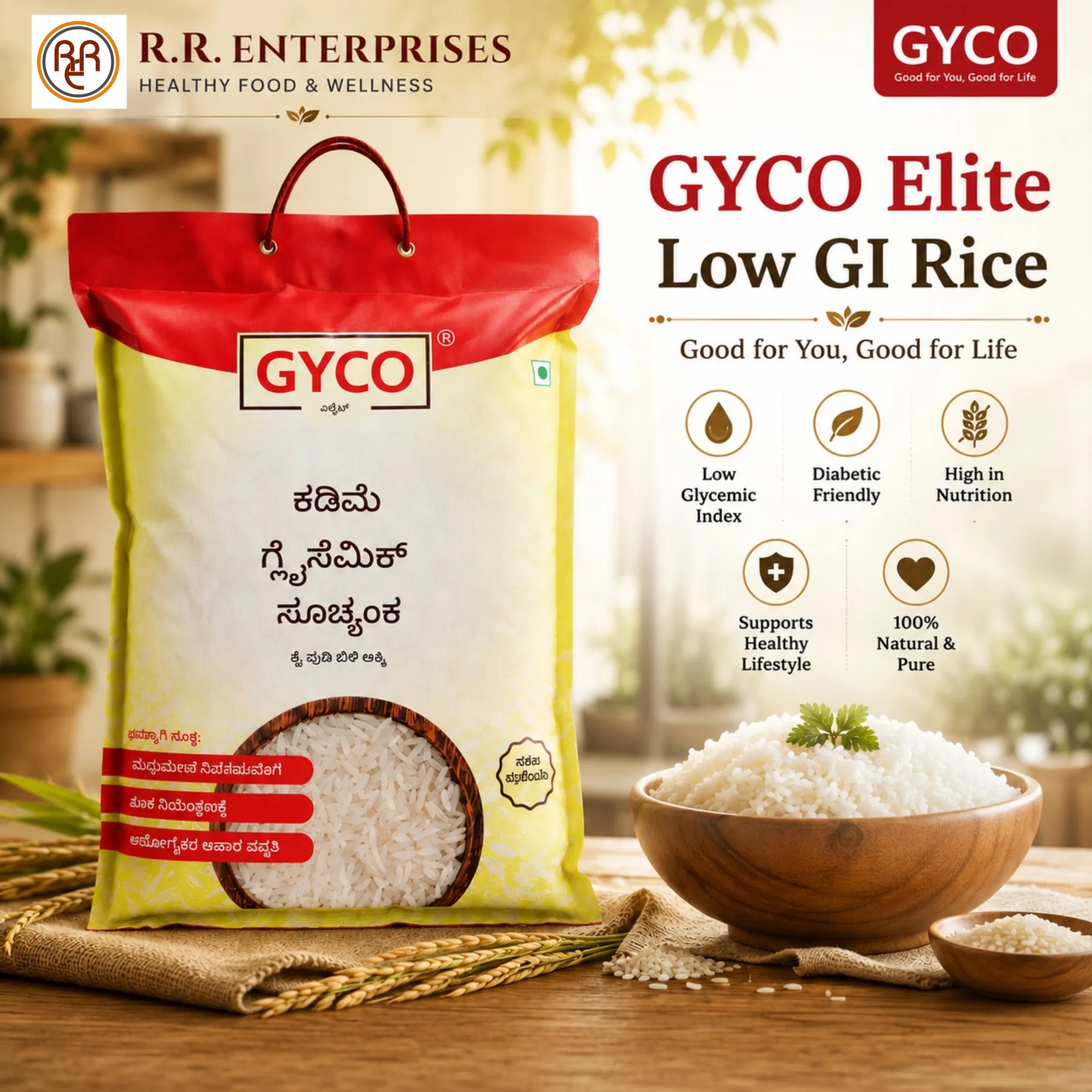 GYCO Elite — GI 52 Low Glycemic Rice