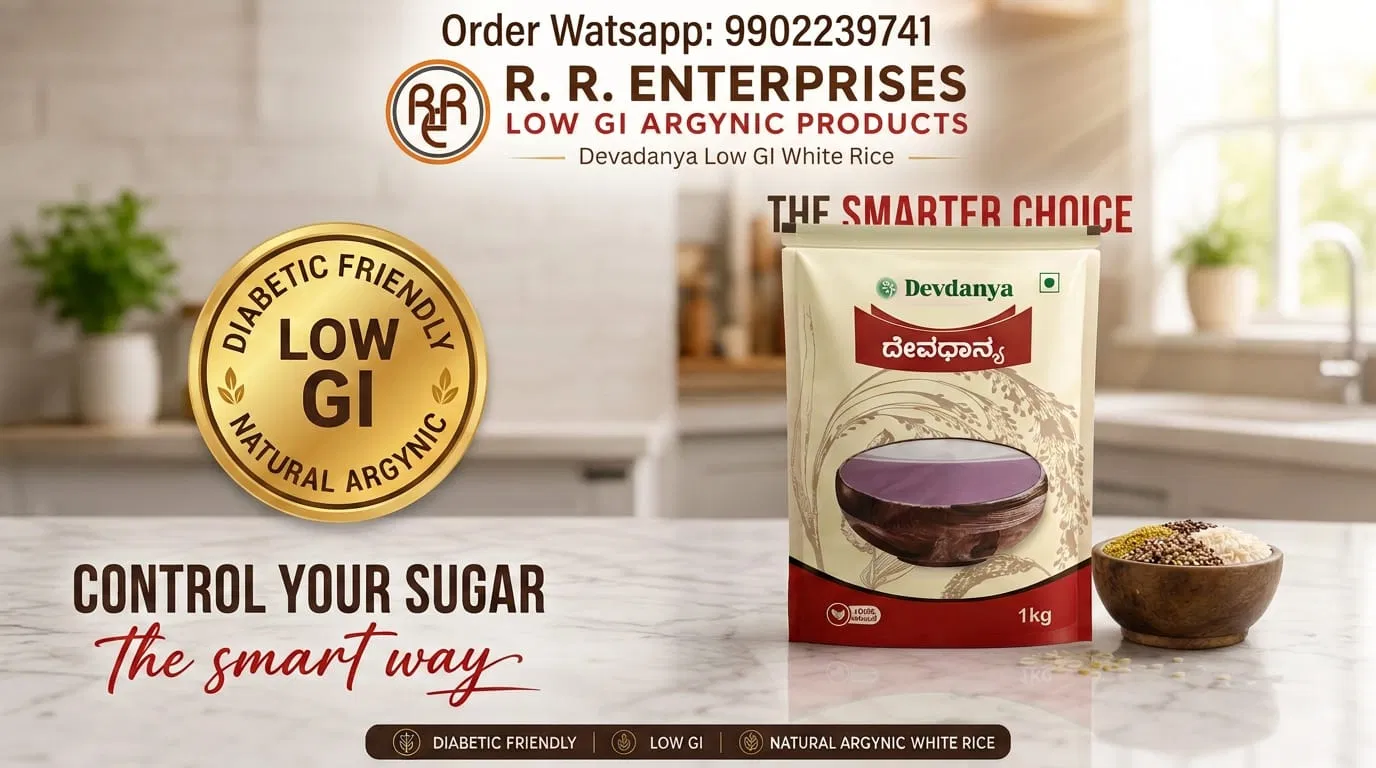 DevDanya Low GI Organic Un Polished Rice (5kg) — view 4