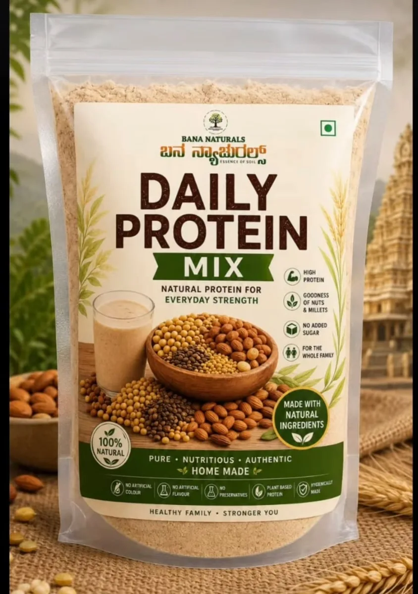 Bana Naturals Daily Protein Mix (500g)